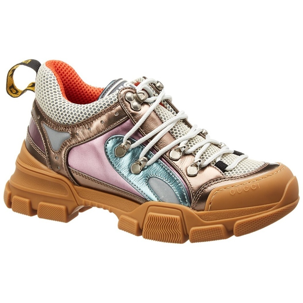 Gucci 'Flashtrek' Multicolor Metallic Sneakers Sz EU 36.5/6.5 US.​​